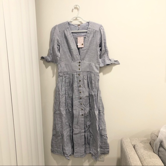 NWT Free People Love Of My Life Midi Dress Small - Picture 7 of 11